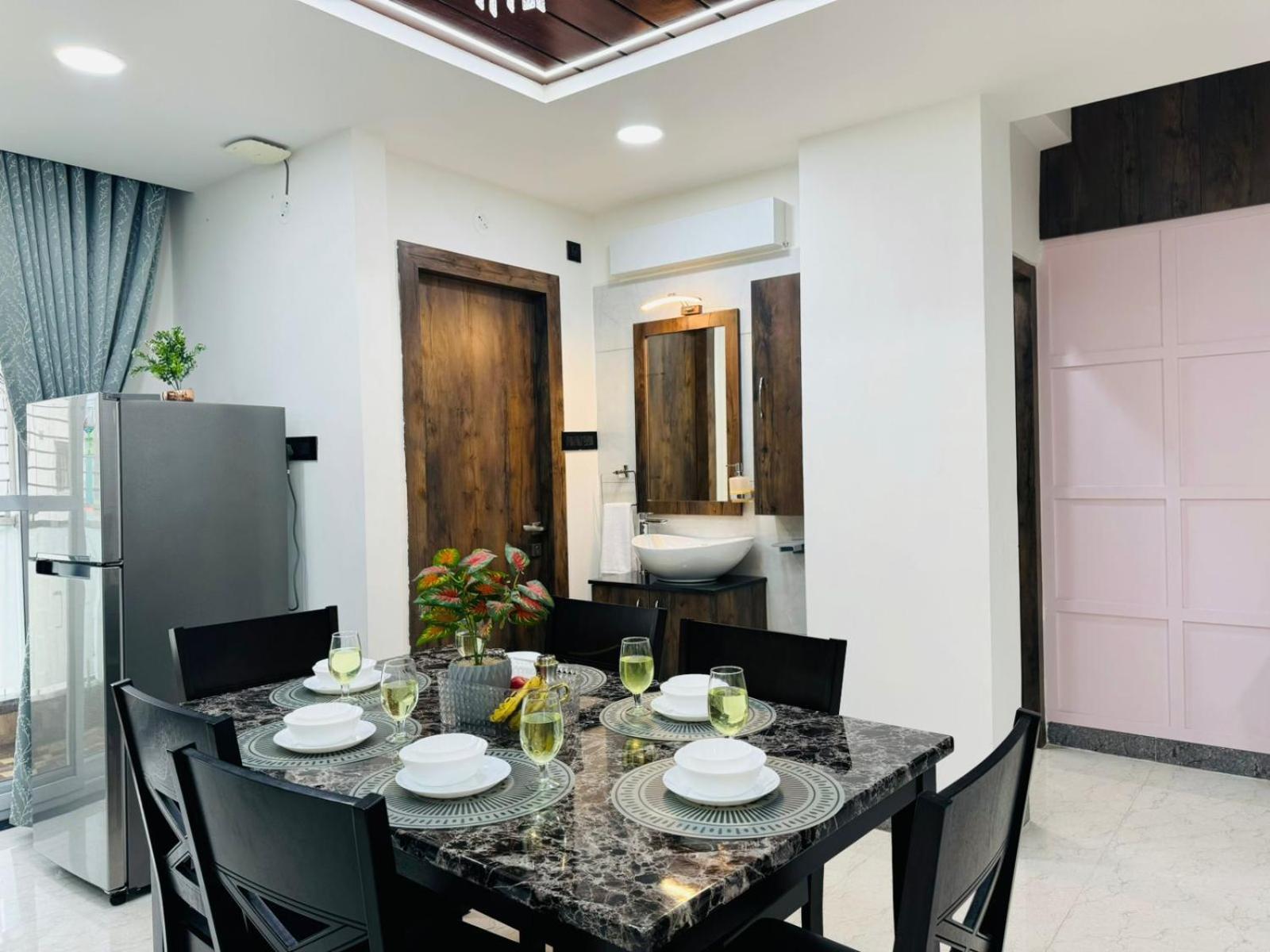 Bluo 2bhk Gachibowli - Kitchen, Lift, Parking Apartment *