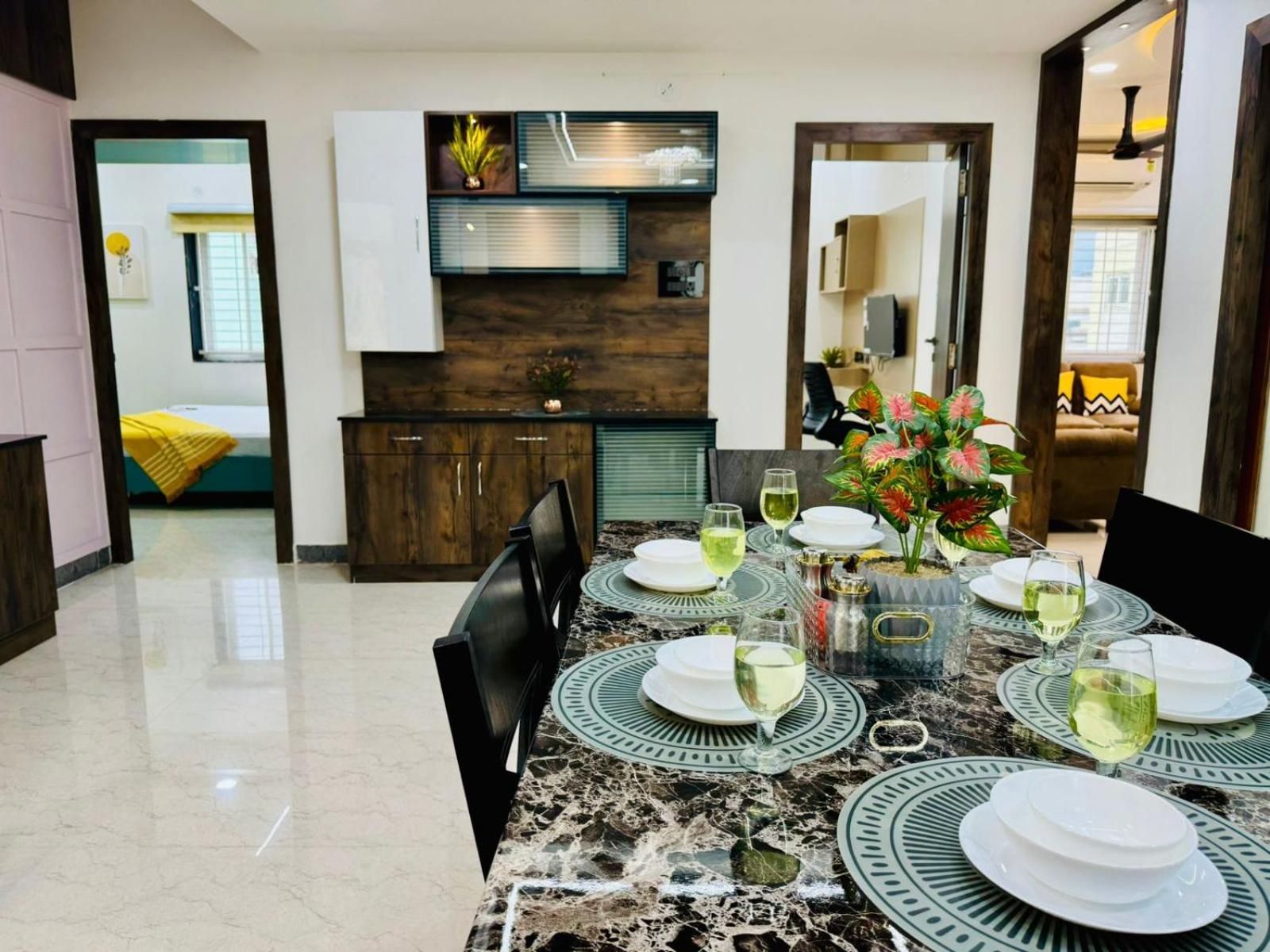 Bluo 2bhk Gachibowli - Kitchen, Lift, Parking * Hyderabad