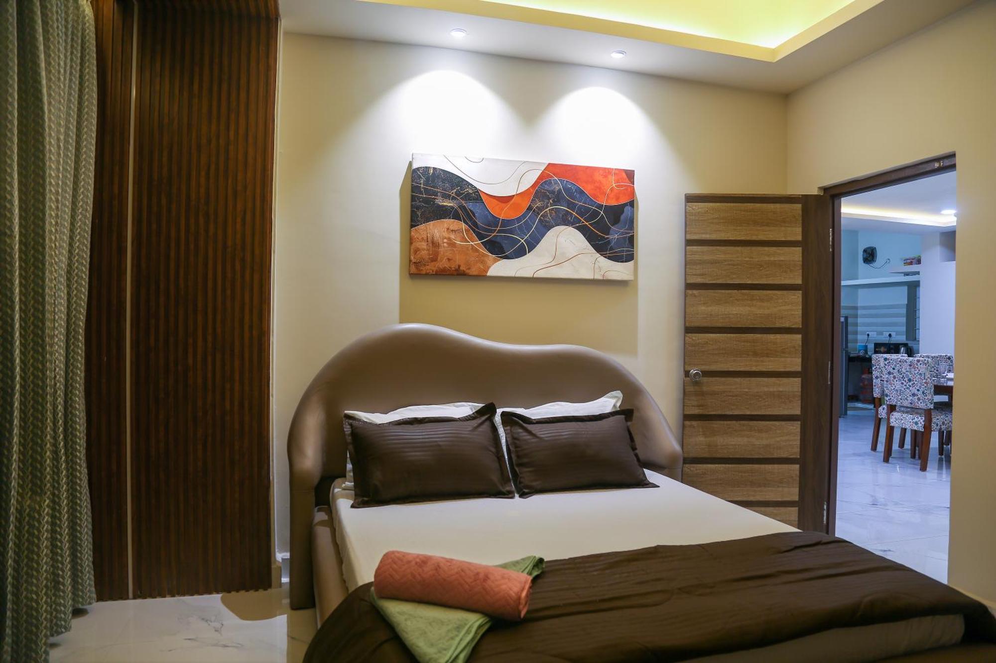 Apartment Delightful 3 Bed With Ac Near Us Embassy, Gachibowli *