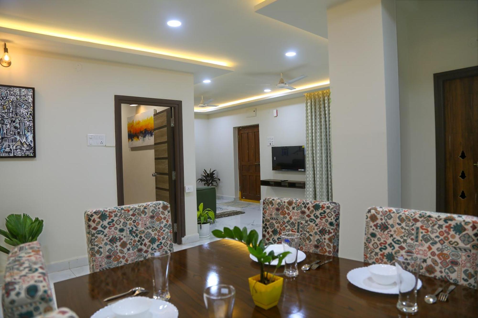 Apartment Cozy 3 Bhk A/c @ Wipro Circle , Near Us Embassy *