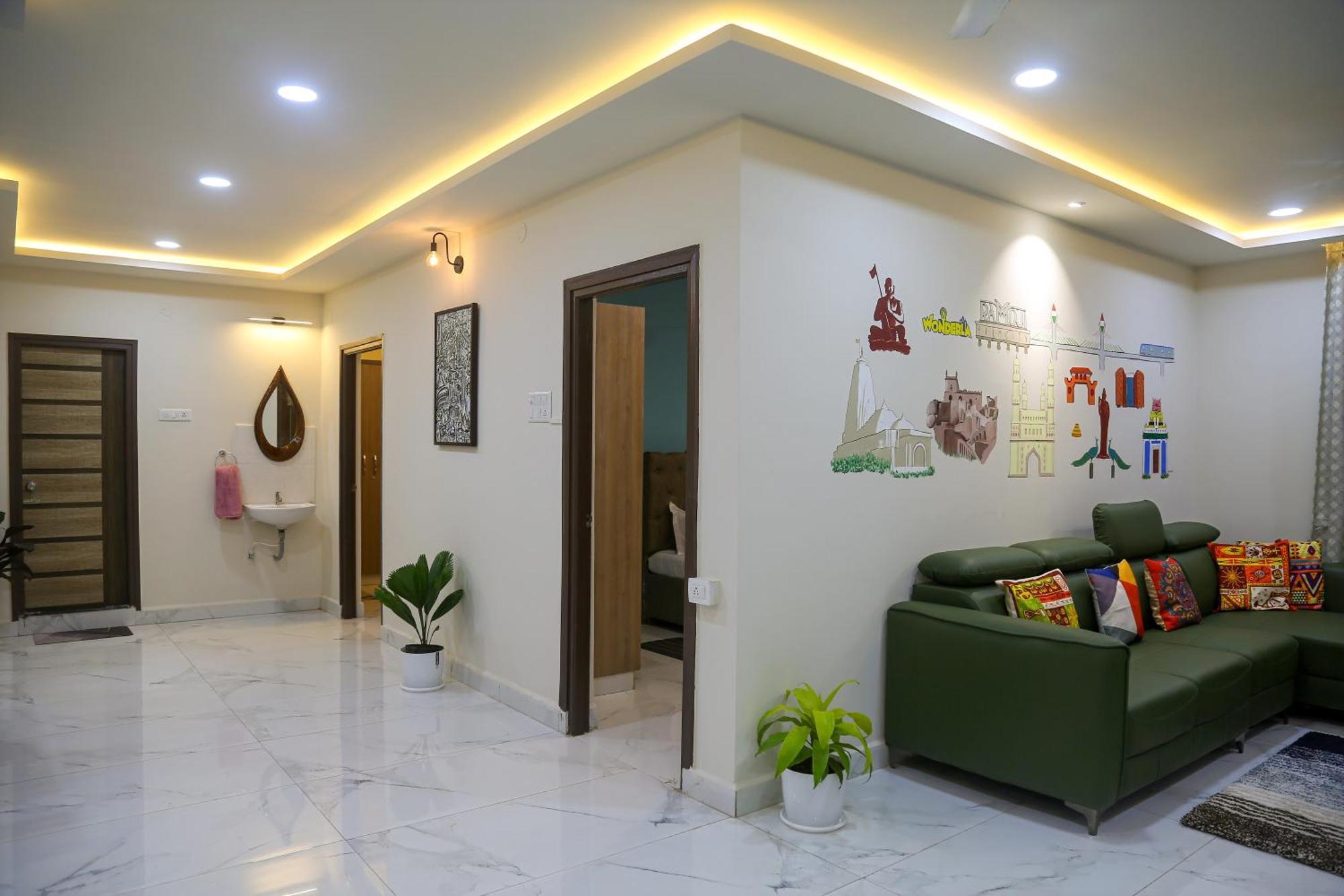 Cozy 3 Bhk A/c @ Wipro Circle , Near Us Embassy Hyderabad