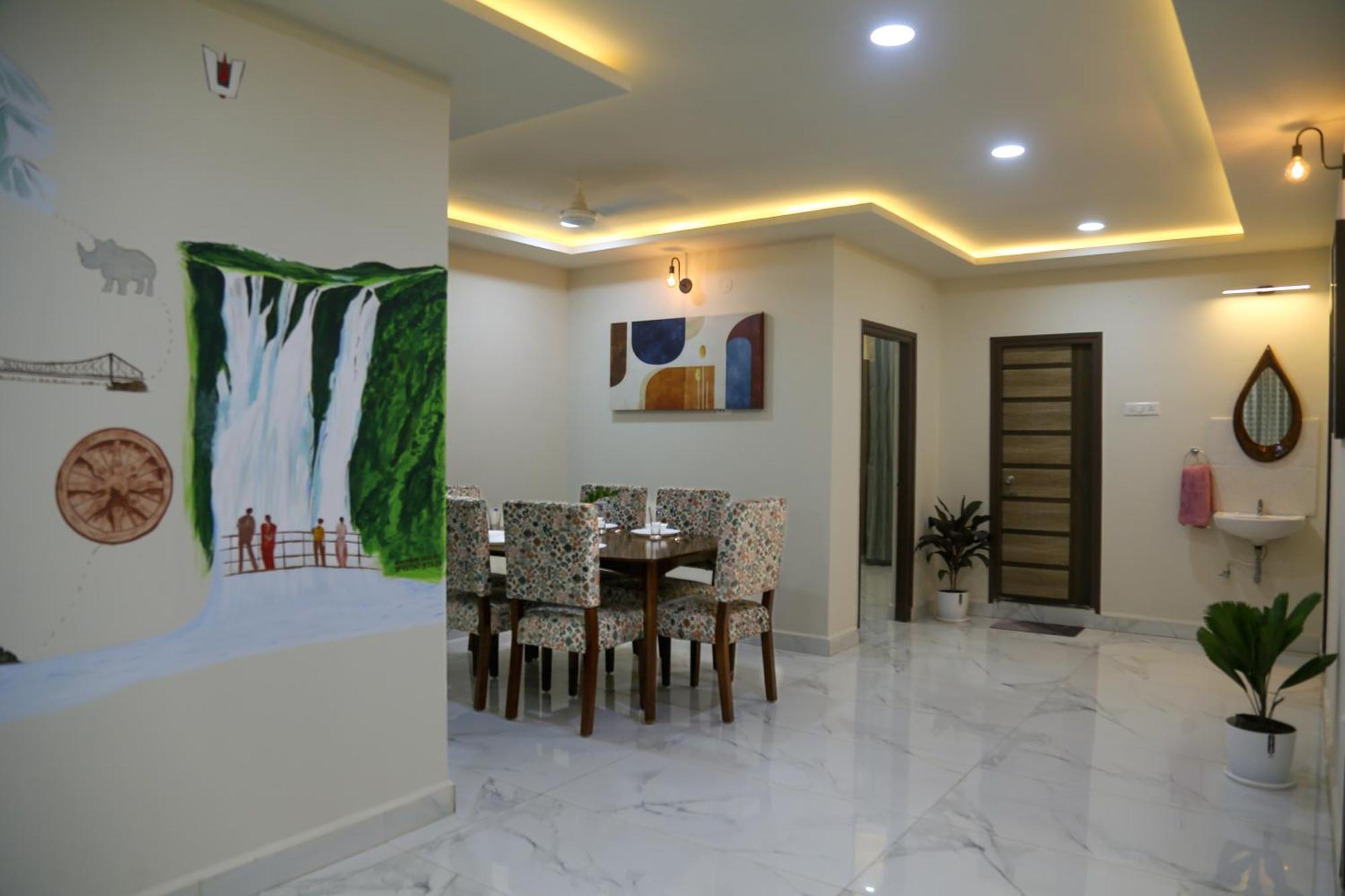 Apartment Cozy 3 Bhk A/c @ Wipro Circle , Near Us Embassy *