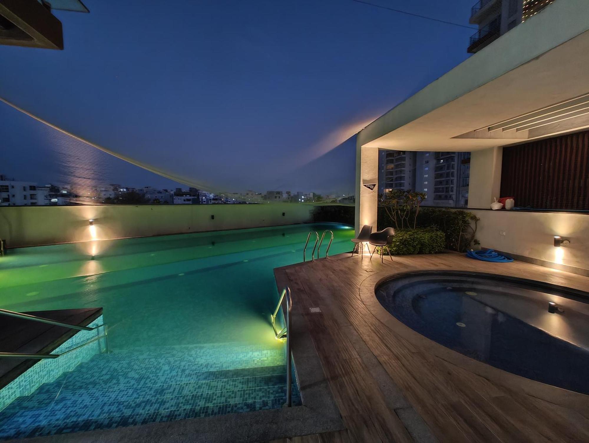 Magnus 3bhk Fully Furnished Flat - Gated Community, Club House, Pool Apartment *
