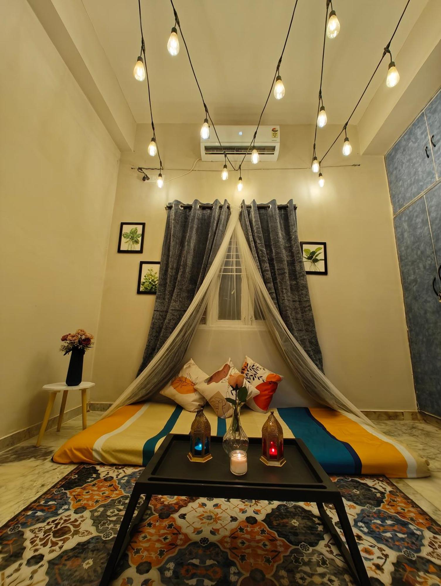 The Hidden Gem - Fully Furnished, Private 1bhk With Canopy & Cafe Lights Hotel Hyderabad