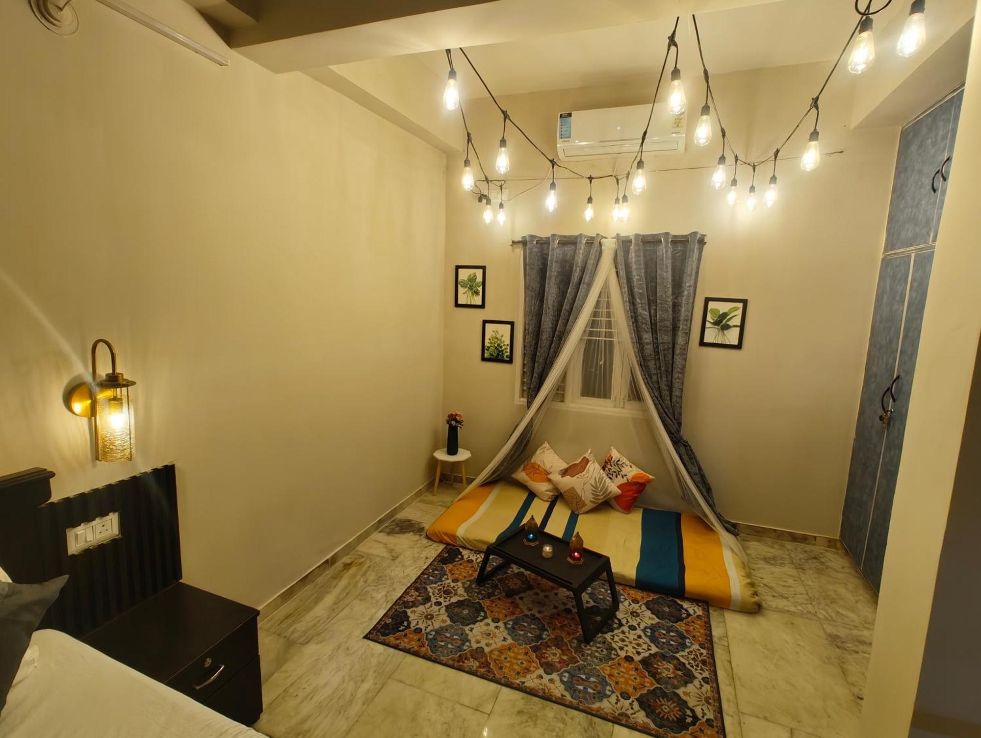 Hotel The Hidden Gem - Fully Furnished, Private 1bhk With Canopy & Cafe Lights