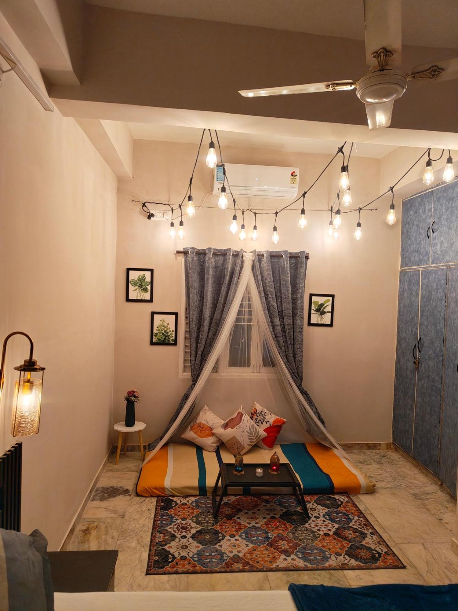 Hotel The Hidden Gem - Fully Furnished, Private 1bhk With Canopy & Cafe Lights 5*